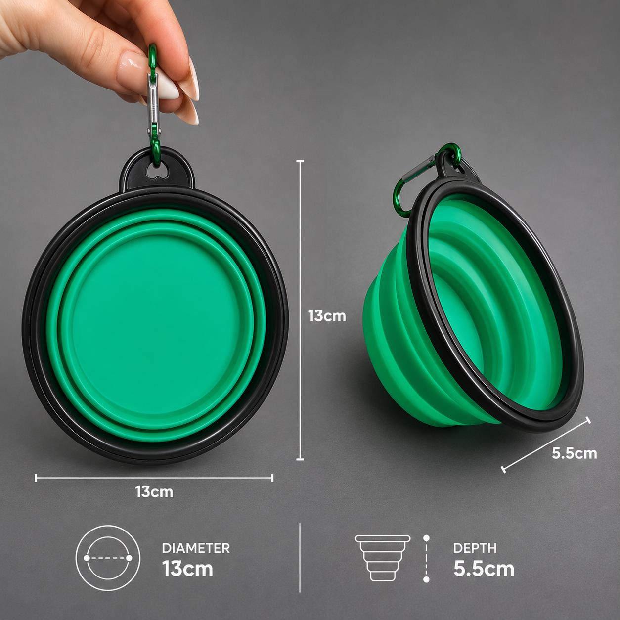 Portable Pet Folding Bowl